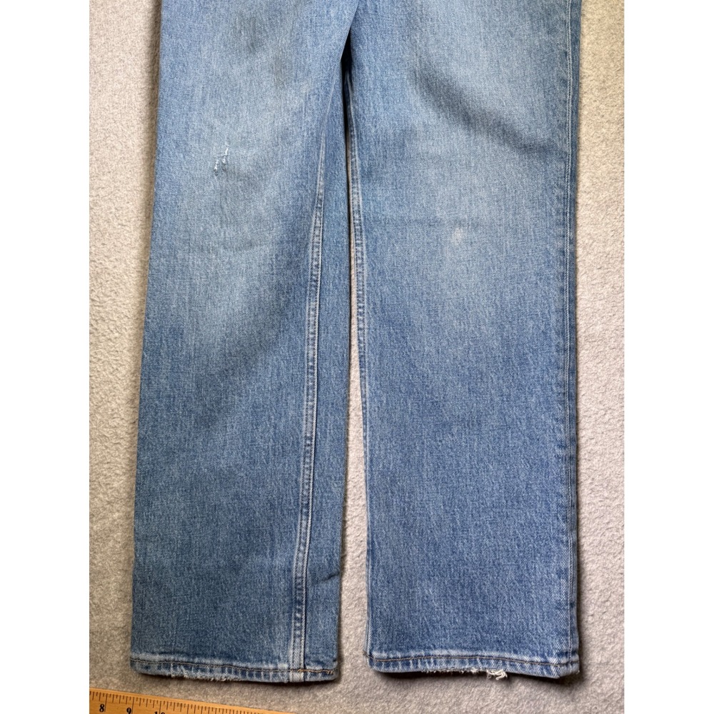 Abercrombie & Fitch The 90s Straight Jeans 29 Blue Curve Love Ultra High Rise - Picture 3 of 10